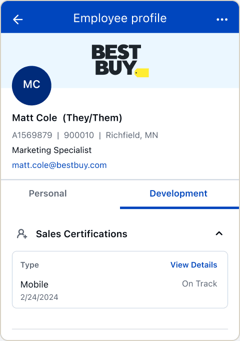 The shipped Profile 360 container for Matt Cole