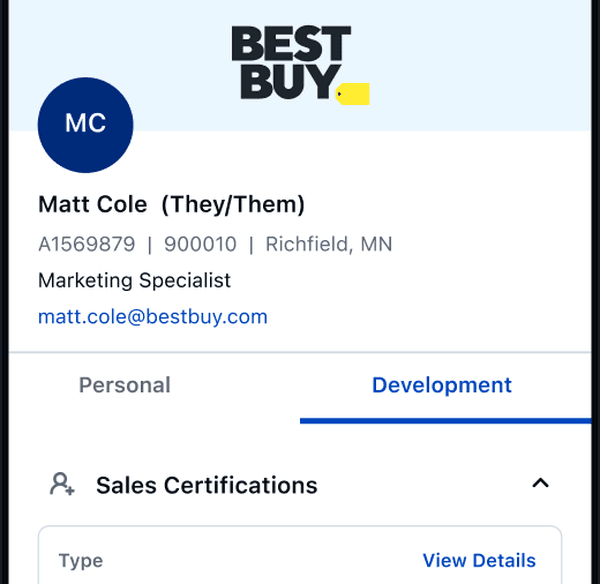 Matt Cole's Profile 360 card
